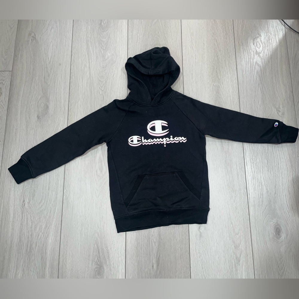 Champion Black Hoodie Sweater